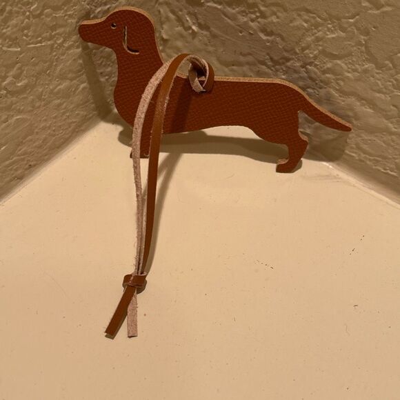 Sexy Little Vintage Handmade dog Leather Bag Charm Cute animal Keychain - Picture 5 of 7